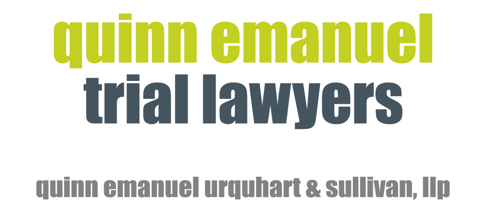 Quinn Emanuel Trial Lawyers logo.